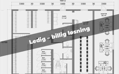 178 m2 velfærdsbygning med kontor