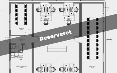 140 m2 midlertidig Kontor – Velegnet til byggepladser