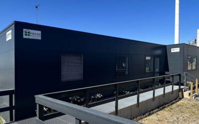 Kontor-, møde- og kantinefaciliteter i 2 modulbygninger
