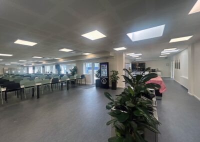 Moderne kantine i modulbyggeri fra FOCUS Moduler A/S