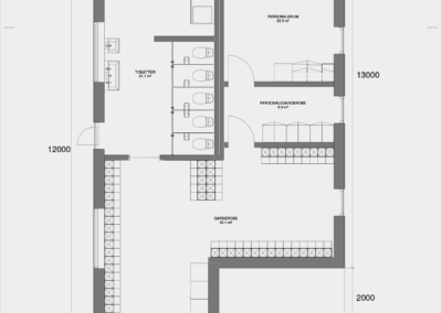 112 m2 institutionsfaciliteter