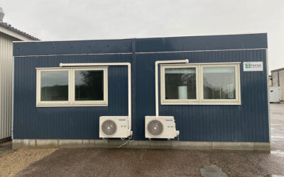 154 m2 kontorfaciliteter i moduler