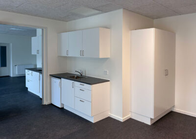 Klar til indflytning – på kort tid stod de nye lokaler klar til brug, med fuld funktionalitet og opfyldelse af alle krav.