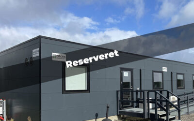 154 m2 modulbygning til kontor, kantine, undervisning