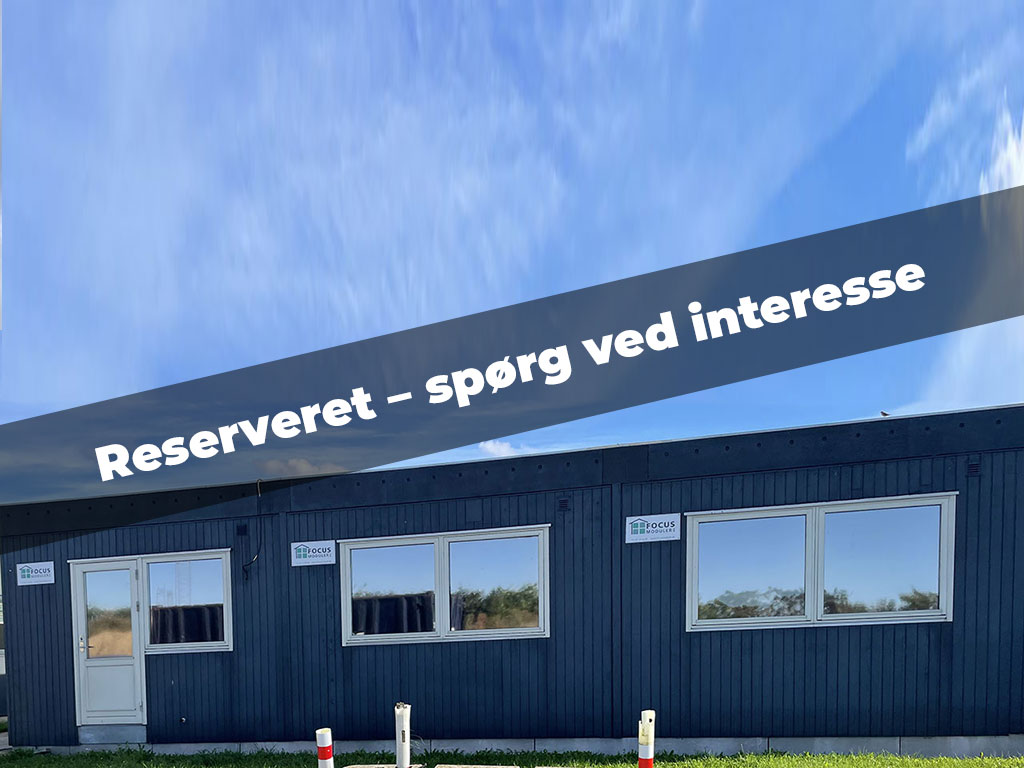 Køb eller lej hos FOCUS Moduler A/S: 144 m2 modulbygning til kontor, kantine, undervisning