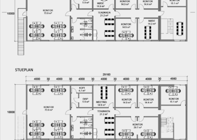 Modulbygning i 2 etager – 583 m2