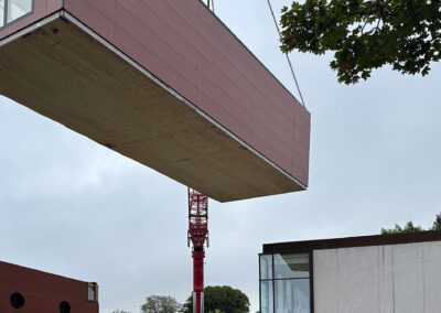 Totalentreprise med specialløft – eksklusive modulbygninger til Øregaard Gymnasium