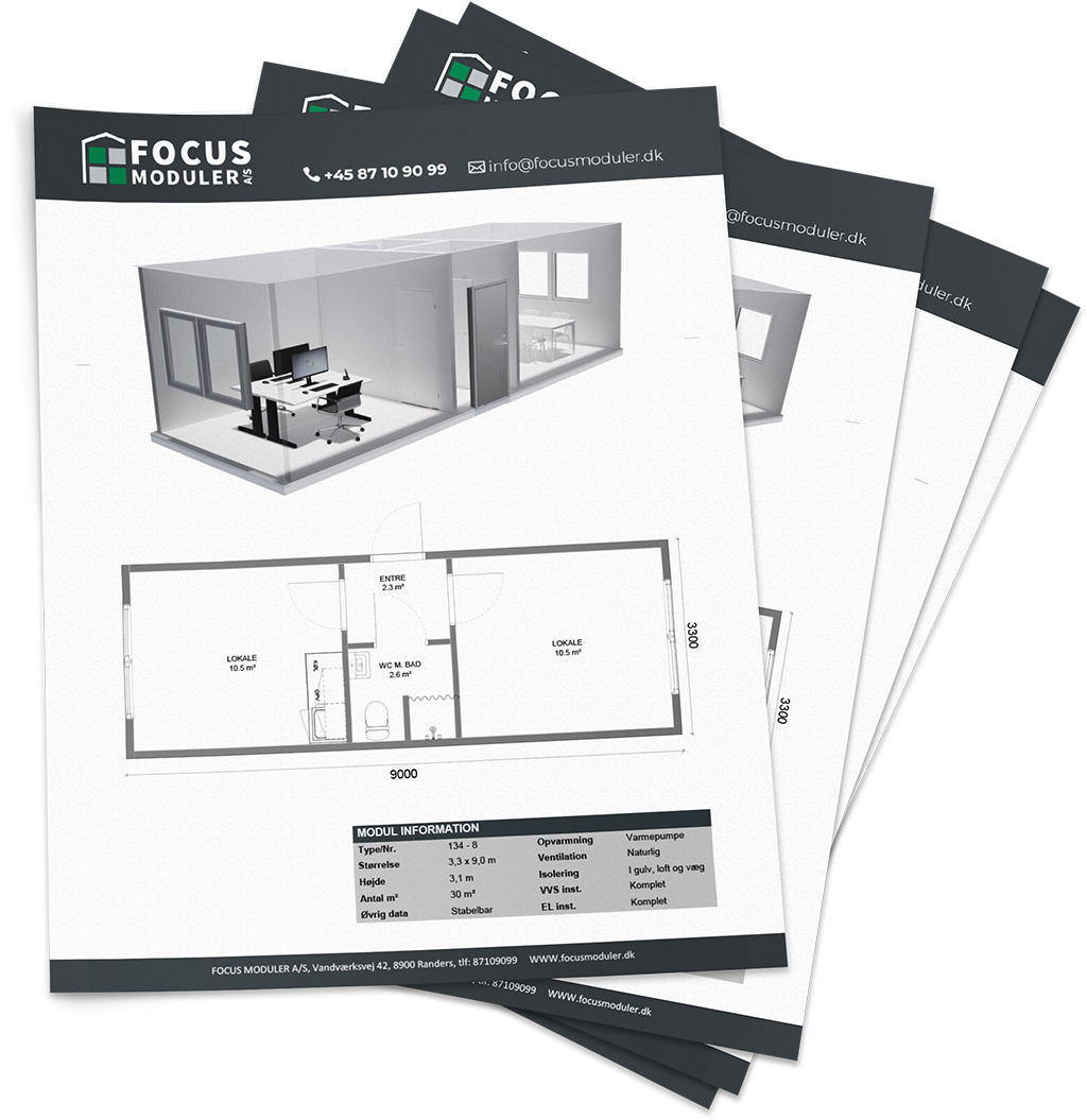 FOCUS Moduler A/S Plantegninger