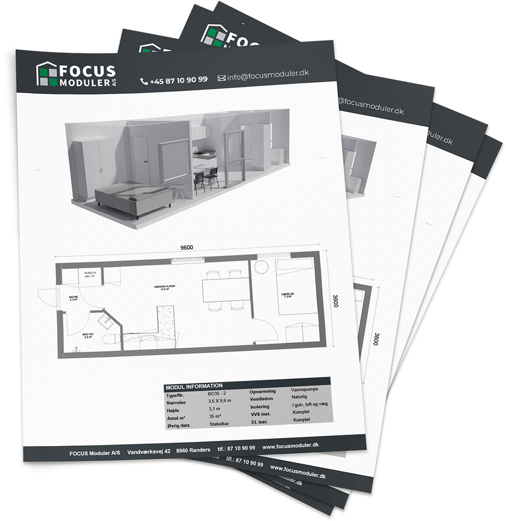 Beboelsesmodul plantegninger Beboelsesmodul plantegninger