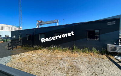 154 m2 modulbygning til kontor, kantine, undervisning