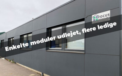 188 m2 modulbygning med kontor- og mødefaciliteter