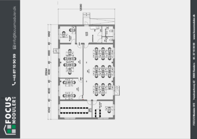 240 m2 højisoleret moderne kontorpavillon