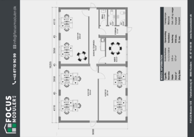 157 m2 kontorbygning med mødelokale/kantine/omklædning