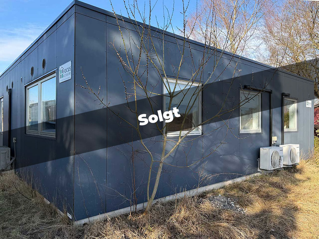 Kontorbyggeri i special-moduler som tilbygning | FOCUS Moduler A/S - Salg og udlejning af pavillon- og modulbyggeri 80 m2 Kontorbygning med mange muligheder
