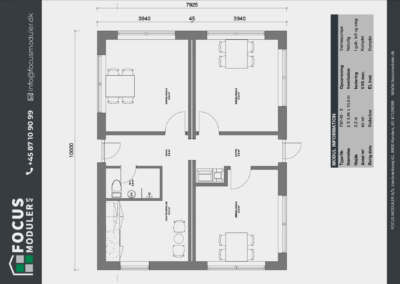 Modulbygning 80 m2