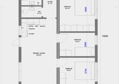 81 m2 bolig – sommerhus