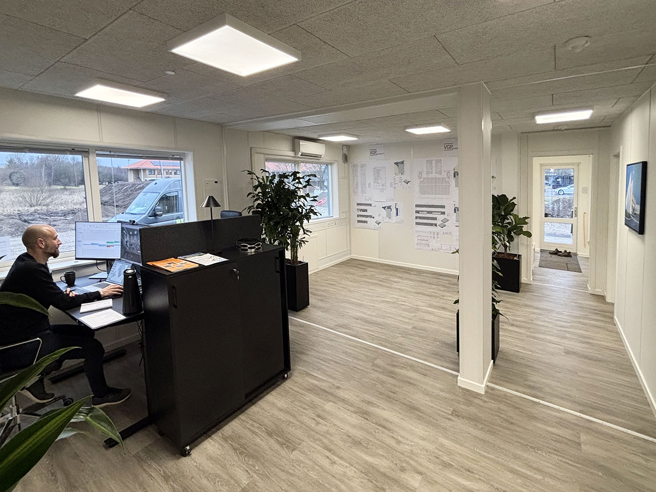 Moderne kontorfaciliteter til byggepladser