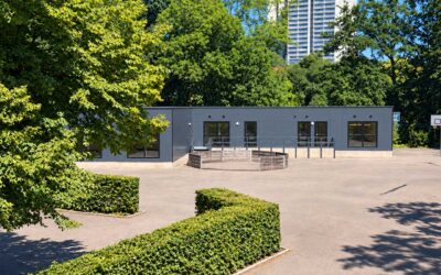 1.000 m2 modulbyggeri med moderne undervisningslokaler